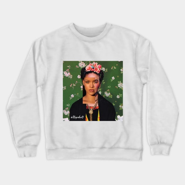 Rihanna x Frida Kahlo Crewneck Sweatshirt by Stupidart1